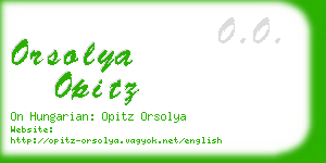 orsolya opitz business card